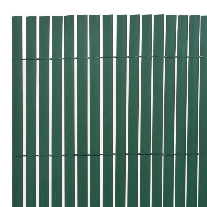 Couverture De Confidentialité 100x500cm Vert Foncé - Brise-Vue Jardin Avec Oeillets Et Cordons, Protection UV