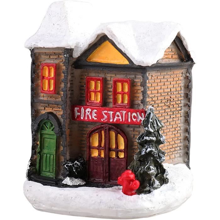 Grand Village de Noël Lumineux LED Créativité Village de Noël Maison