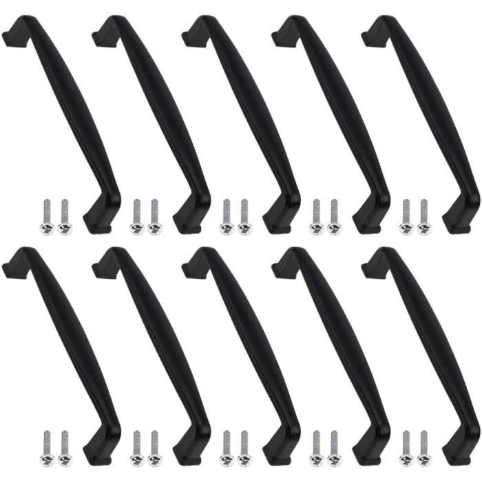 Poignées De Placard De Cuisine Noires, Entraxe De 128 Mm, Poignées De