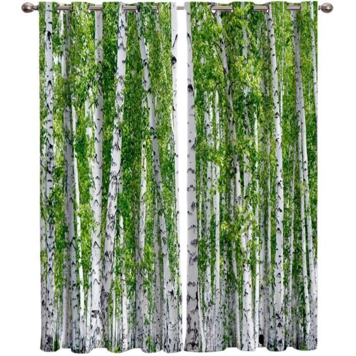 Rideau Personnalisé Imprimé Motif Palmier 3D - Sur Mesure Pour Salon, Chambre, Cuisine