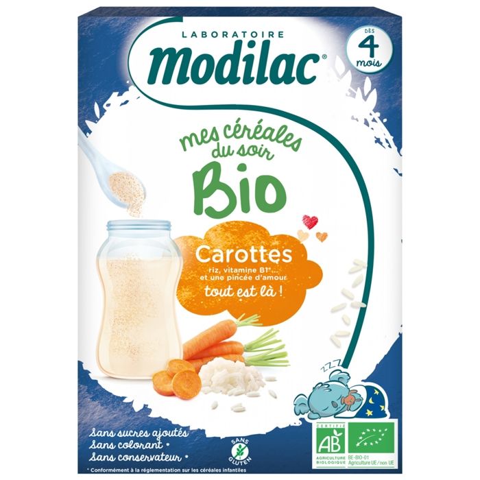 Babybio gourde pomme fraise vanille 6 mois et lot de 4 x 90g