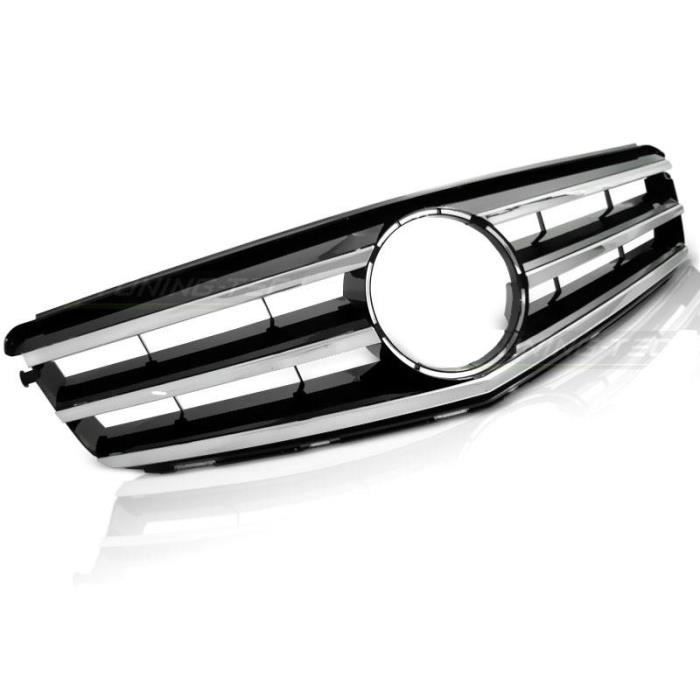 Grille Calandre Mercedes W204 07-14 Look Avantgarde chrome noir