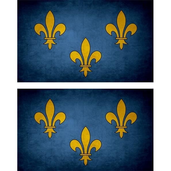 Drapeau Roi De France Fleur De Lys 45x30cm - Royaliste Français Haute Qualité - Maison
