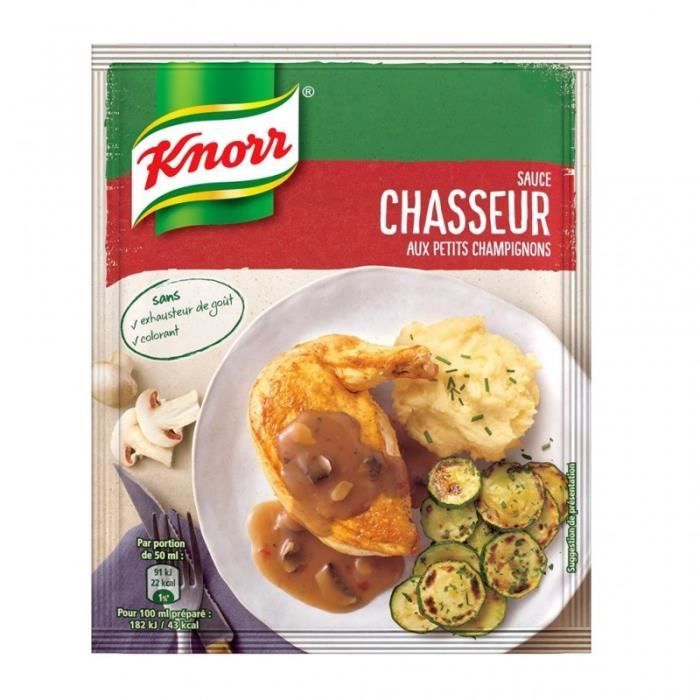 Knorr Sauce Chasseur aux Petits Champignons 23g (lot de 6) Cdiscount