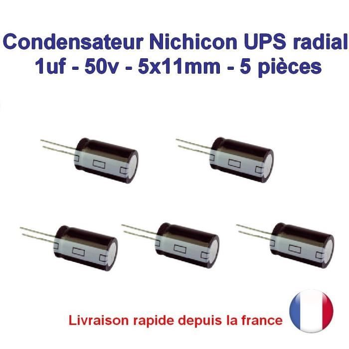 Nichicon Elko Bipolar UVP1H3R3MDD 3,3uF 50V 5x11mm RM2 85°C NEW [4 Pcs] #BP