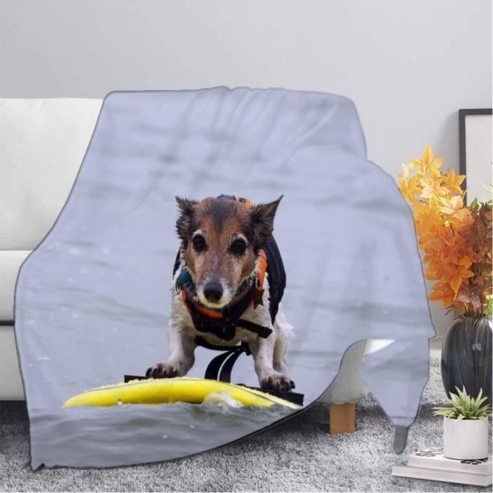 Couverture Polaire 80x140cm Chien Drôle,Plaid Polaire Loup Qui Se Précipite  Flanelle,3D Imprimée Couvertures[H655] - Cdiscount