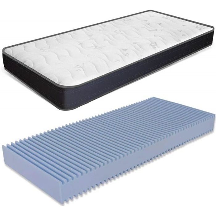 Matelas Summit - Miasuite I Sogni Italiani - 80 x 180 cm - Orthopédique et Respirant - Blanc