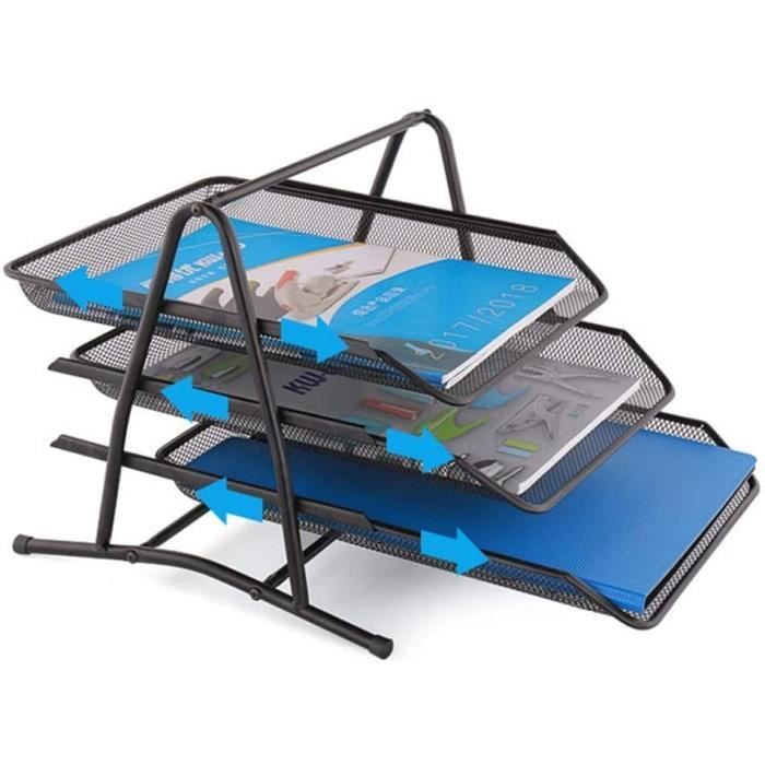 Mosegor Corbeille à Papier Autoportante 4,6L Inox - 4 Côtés Avec Serrure