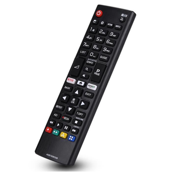 Télécommande de remplacement LG AKB75095308 ABS léger 8 de portée Compatible LG AKB75095304