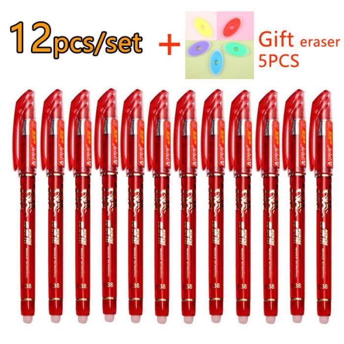 Stylos à encre gel effaçables, 12 couleurs Lineon rétractables, pointe fine, font disparaître les erreurs, encres de couleurs assorties pour dessin, écriture, planificateur et mots croisés Stylos à encre gel effaçables, 12 couleurs Lineon rétractables, pointe fine, font disparaître les erreurs, encres de couleurs assorties pour dessin, écriture, planificateur et mots croisés