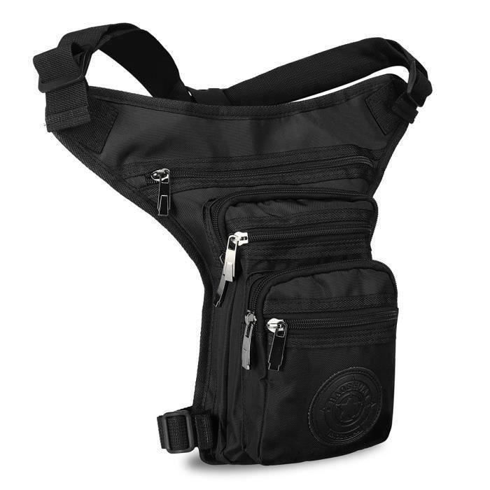 Sac De Jambe Tactique Moto – Ceinture Sport Avec Fermeture éclair, Pour Vélo, Rando, Escalade, Pêche