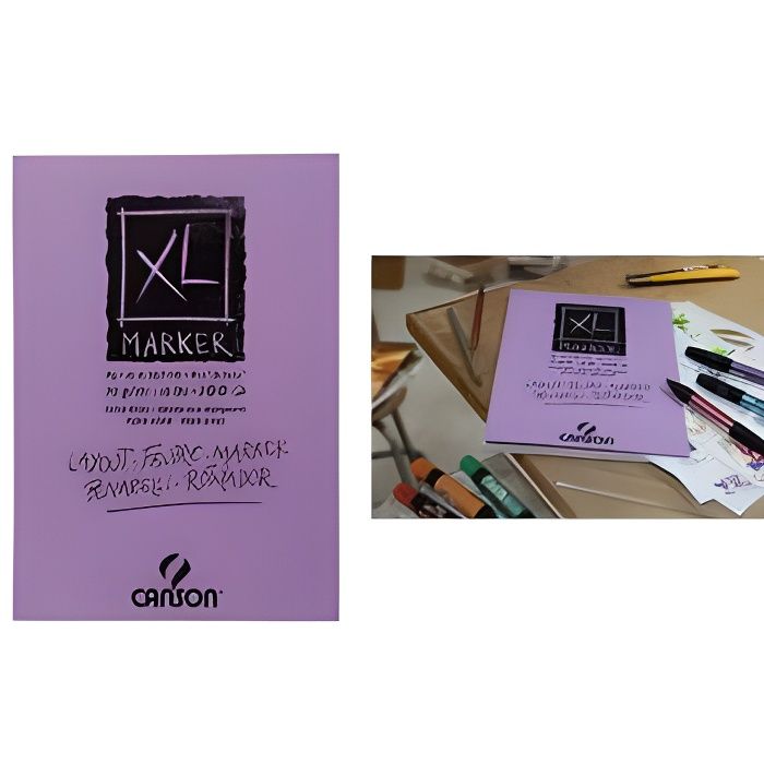 CANSON Bloc 100 feuilles XL® Marker A4 - 70 g - Blanc
