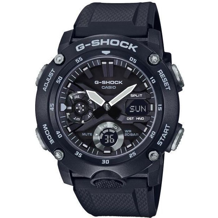 CASIO G-Shock Montre GA-2000S-1AER résistance aux chocs chrono compte à rebours calendrier auto