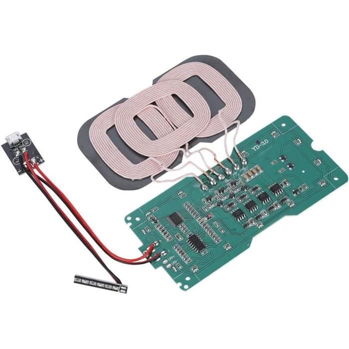 Module De Charge Sans Fil Qi 15W - Bobine PCBA, 5-12V - Pour Projets DIY, Charge Rapide Et Sécurisée