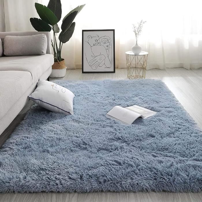 Tapis Moelleux Gris: Tapis Modernes De Salon Moderne, Non Glissant