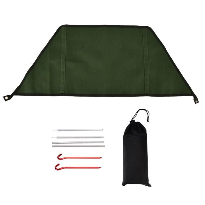 Pare-brise Pliable Pour Réchaud De Camping – Acier Inoxydable, 21x2,5 Cm, 4 Panneaux, Protection Vent