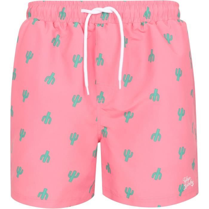 Short de bain Homme printé Cactus - Pink/Rose - Cdiscount Prêt-à-Porter