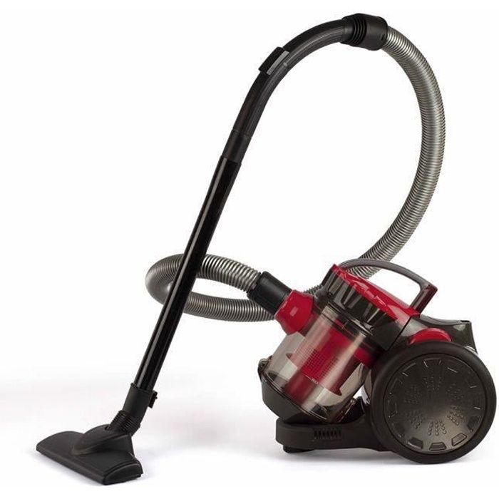 Aspirateur multi-cyclonique sans sac - DOMOCLIP DOH105R - Capacité 2L - Rayon d'action 6m