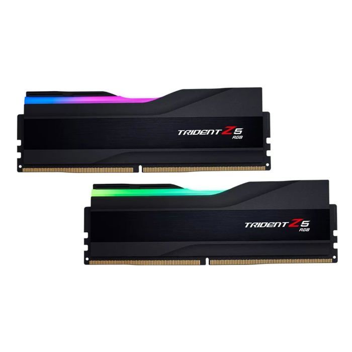 Trident Mémoire RAM G.SKILL avec RVB DDR5 32 Go 6400 MHz CL32 (F5-6400J3239G16GX2-TZ5RK)