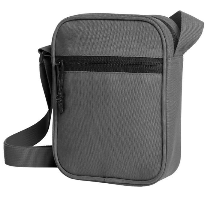 Petite sacoche bandoulière - HALFAR - 1815029 - Gris anthracite - Bandoulière réglable - Zippée Petite sacoche bandoulière - HALFAR - 1815029 - Gris anthracite - Bandoulière réglable - Zippée