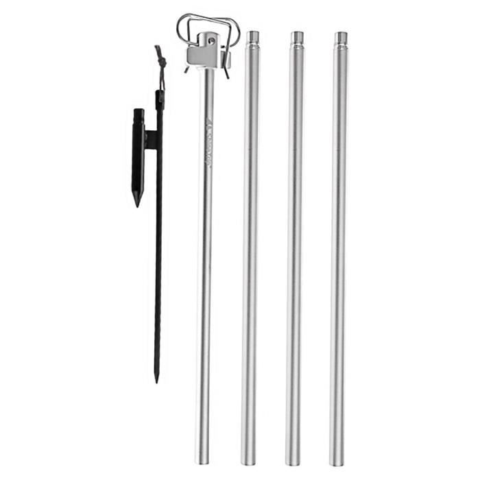 Support Trépied Pour Lanterne De Camping - Mât Pliable Avec Crochet, Pour Activités Plein Air, Barbecue, Pique-nique