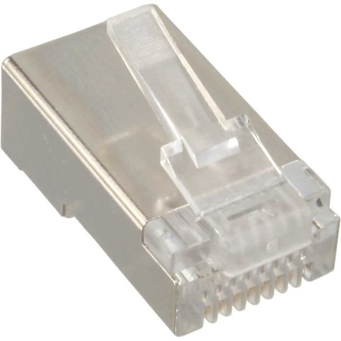 InLine® Crimpstecker RJ45, pour starre Kabel (Verlegekabel) jusqu'à ...