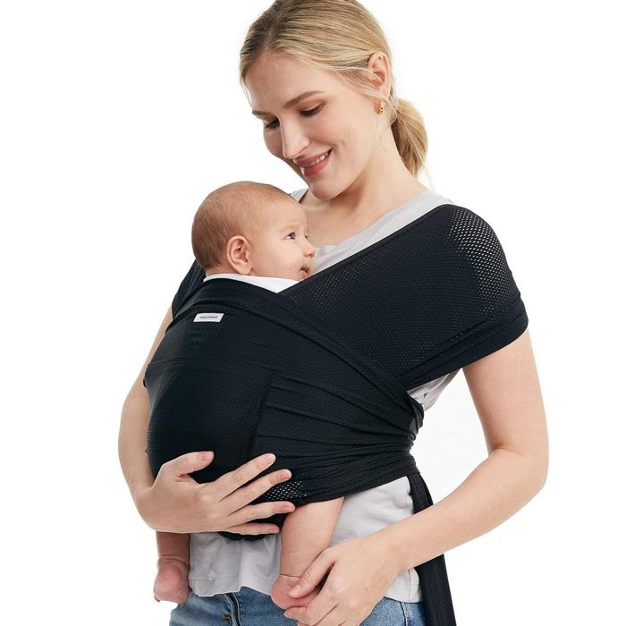 Momcozy Porte-bébé AirMesh – Porte-bébé d’Été pour Nouveau-nés et Tout-petits Tissu Rafraîchissant