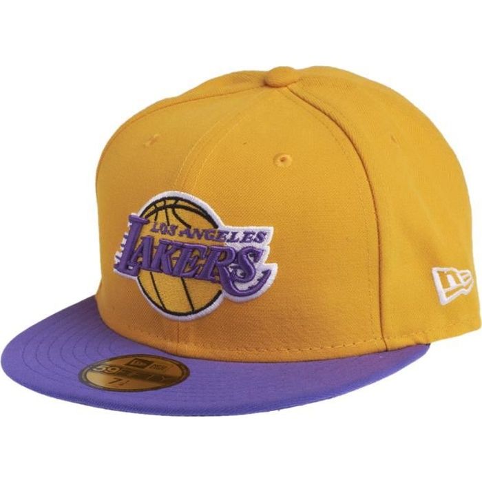 Casquette New Era Home Field 9FORTY Trucker LA Lakers Homme Blanc