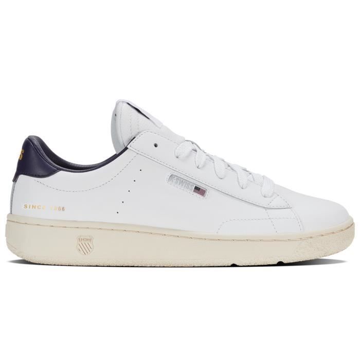 K-SWISS Baskets K-Swiss Slammklub CC - Homme - Blanc - Synthétique - Lacets