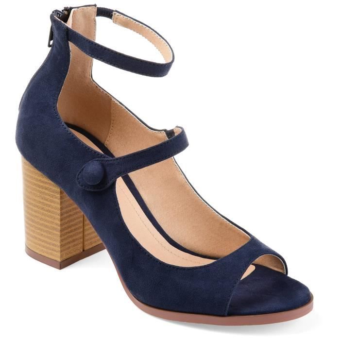 Sandales Miss Bisou à Bride Cheville - Talon Ultra Haut 7M - Noires - Occasion