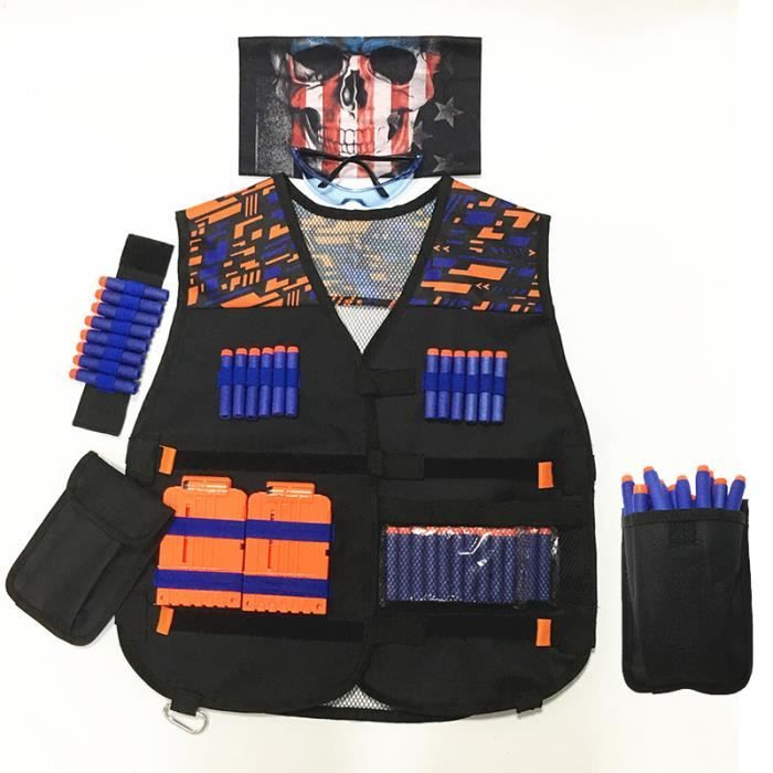 Gilet tactique pour fléchettes en mousse avec accessoires – kit pour enfants Gilet tactique pour fléchettes en mousse avec accessoires – kit pour enfants