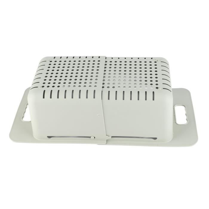 Séparateur De Congélateur Coffre En Plastique Blanc - 42x42x31,5 Cm - Panier Métallique Pour Organisation Des Aliments (fruits De Mer, Etc.) - 10
