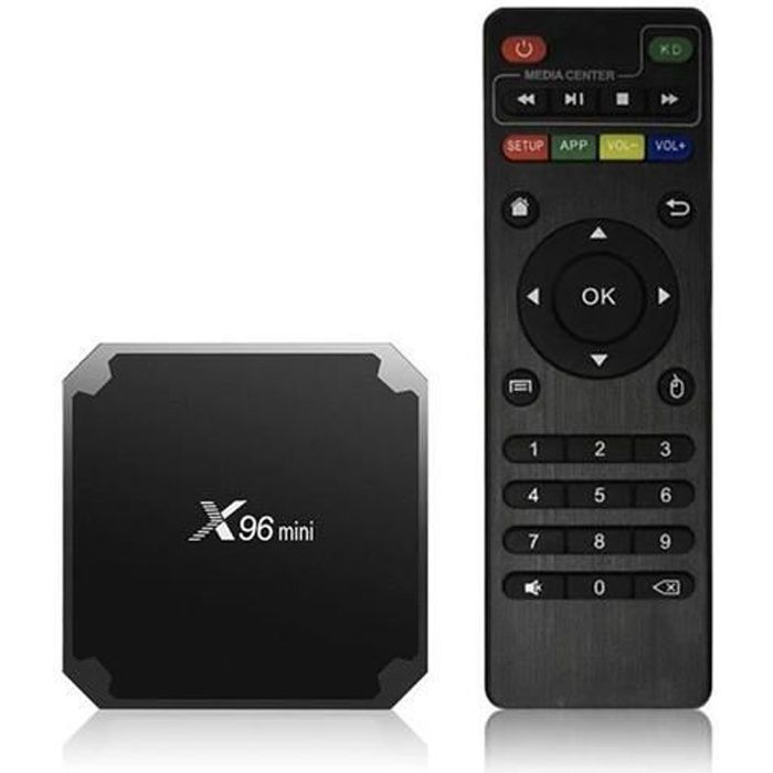 X96 mini Smart TV Box 2+16 Go Lecteur Multimédia Android 7.1.2 Quad Core WIFI 4K H.265 HDR avec Indicateur LED