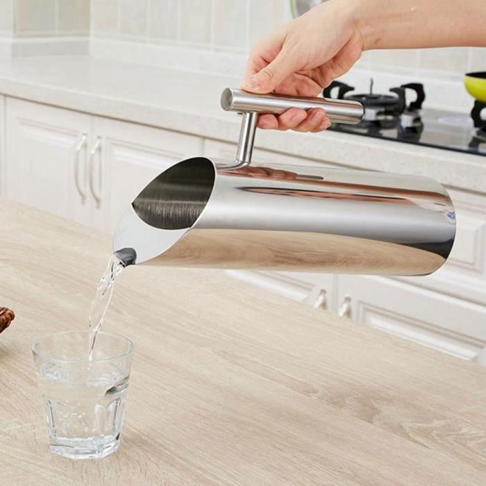 Pichet à Eau En Acier Inoxydable 1,5 L Avec Infuseur à Fruits Et Pare-glace | Idéal Boissons Froides, Maison, Bar