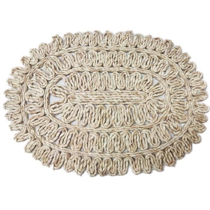 Nappe Ovale Extensible Anti-tache - Style 3D Bord élastique - Pour Intérieur & Extérieur (107x152 Cm, Texture Bois)