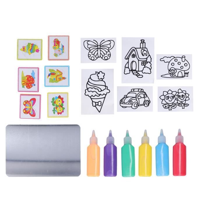 Art et Bricolage pour Enfants 25 Pcs Pinceaux de Peinture en Éponge Kits de Peinture pour Enfants Bricolage Précoce