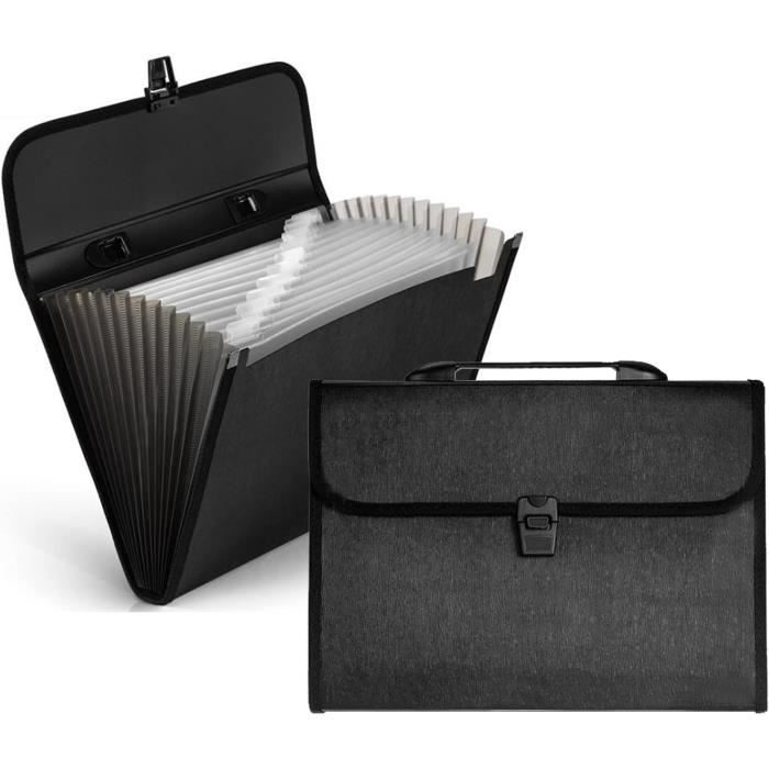 Trieur A4 Extensible 12 Compartiments Rainbow - Organisateur Documents Plastique Avec Index