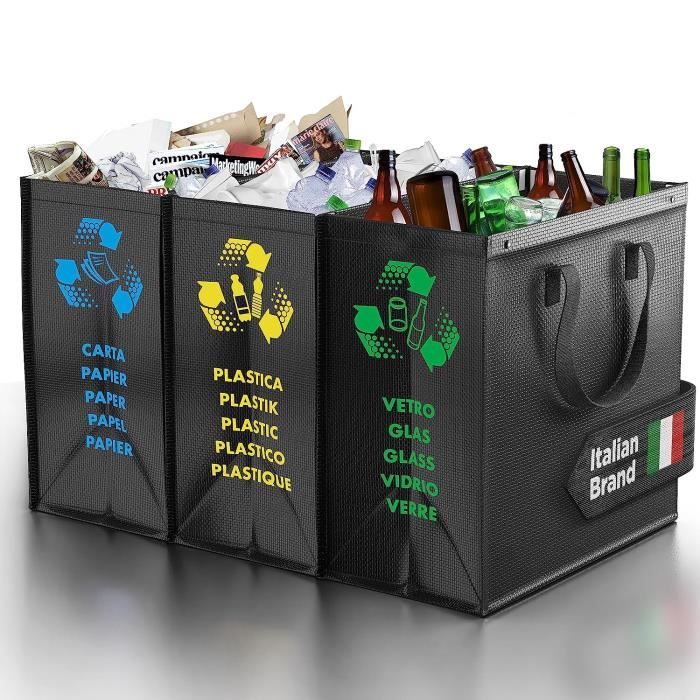 Bac de recyclage pour le papier, verre, déchets recyclables