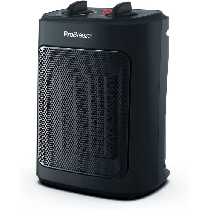Chauffage D'appoint Pro Breeze 2000W Céramique - Compact Pour Salle De Bain, Bureau - Classe A+