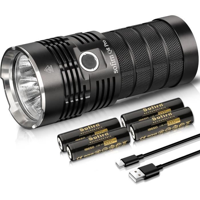 Sofirn Q8 Plus Super mocna latarka LED 16000lm USB C bez akumulatora – 270284291
