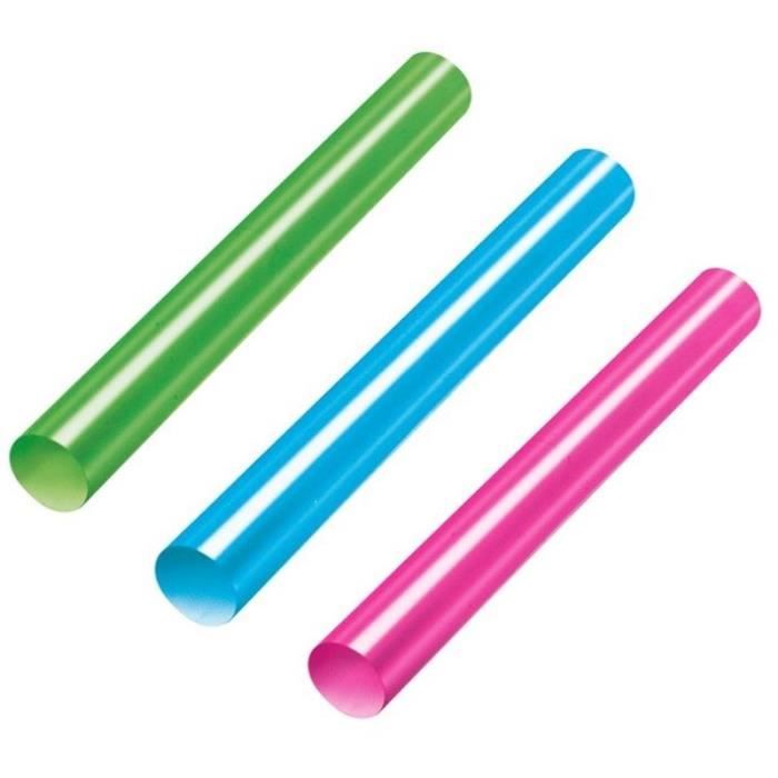 Stanley Lot de 12 bâtons de colle base température - Rouge / vert / bleu - 11.3x101mm
