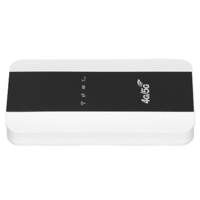 TMISHION routeur Wifi mobile Prise en charge des points daccès mobiles 4G / 5G Carte SIM Routeur sans fil portable à longue