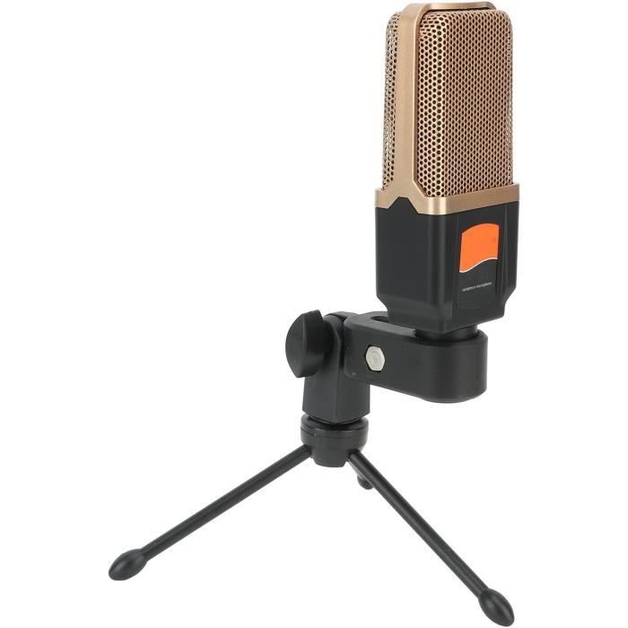 Microphone à Condensateur Pronomic CM-100BG – Cardioïde, Diaphragme 34 Mm – Pour Enregistrement, Streaming, Home Studio – Noir/or - 10