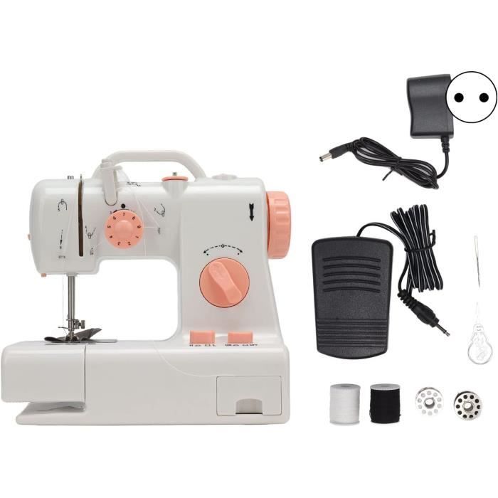 LetCart Machine à Coudre Électrique Débutants – 12 Points – Pédale + Lumière LED – Couture Automatique
