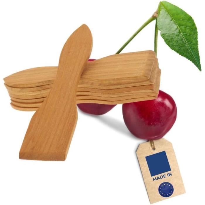 16 Spatules En Bois Pour Raclette (lot) - En Hêtre, Protège Les Poêles, Sans Plastique, Lavables - 5
