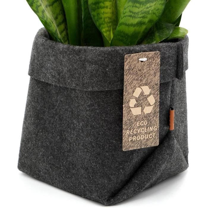 Sottovaso per piante per interni, 6 pezzi, in feltro, reversibile, assorbente, impermeabile, per giardinaggio, vasi da interni ed esterni, forniture per artigianato fai da te (10,2 cm, 15,2 cm, 20,3