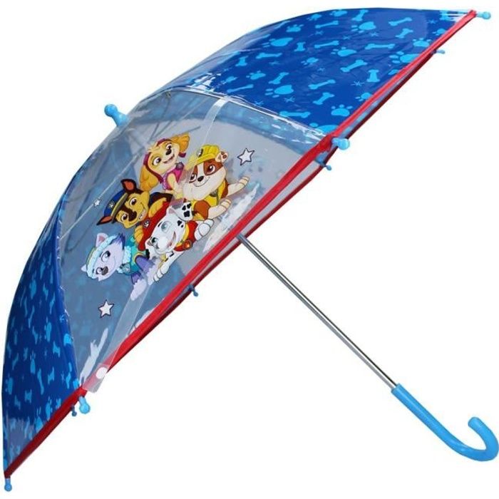 Parapluie pour Enfants -Couverture de couleur: Marine / Transparent -Matériau de revêtement: 100% POE -Longueur: 59,0 cm,