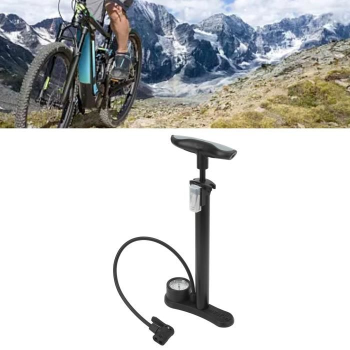 Gonfleur De Pneu De Vélo Pompe De Gonflage De Pied De Vélo De Route Haute Pression Portable