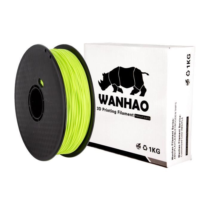 WANHAO Filament PLA Premium  Vert Pistache 1kg 1.75mm pour imprimante 3D 