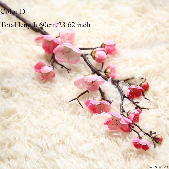 Fleurs Artificielles Cerisier - Lot De 6 Branches De 49 Cm, Réalistes, Sans Entretien, Pour Décoration Maison